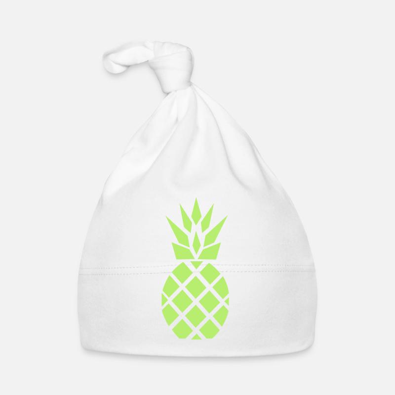 Pineapple neon pineapple Organic Baby Cap
