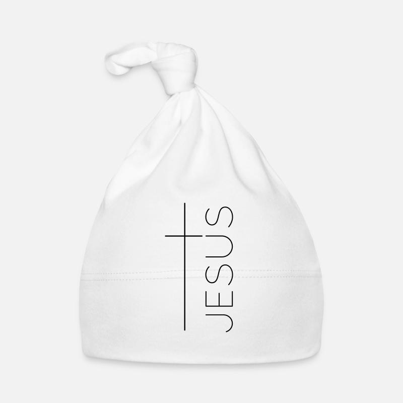 Jesus Cross Organic Baby Cap