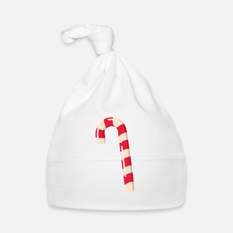 Candy cane Organic Baby Cap