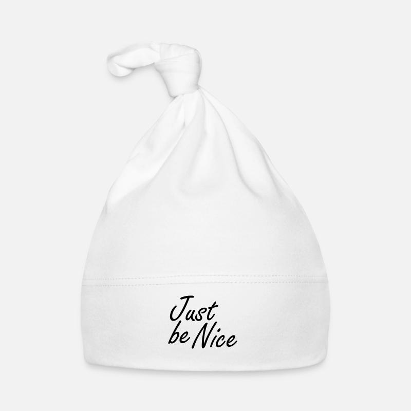 Juste être Nice T-shirt - Bonnet bio Bébé - blanc