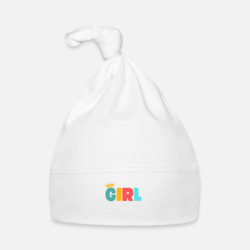 Fille! Personnalisable Bonnet bio Bébé