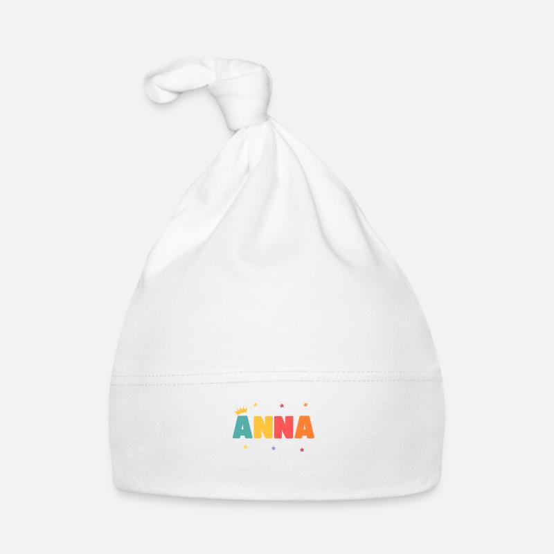 Anna! Personalisierbar Baby Bio-Mütze