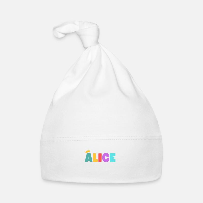 Alice! Personalisierbar Baby Bio-Mütze