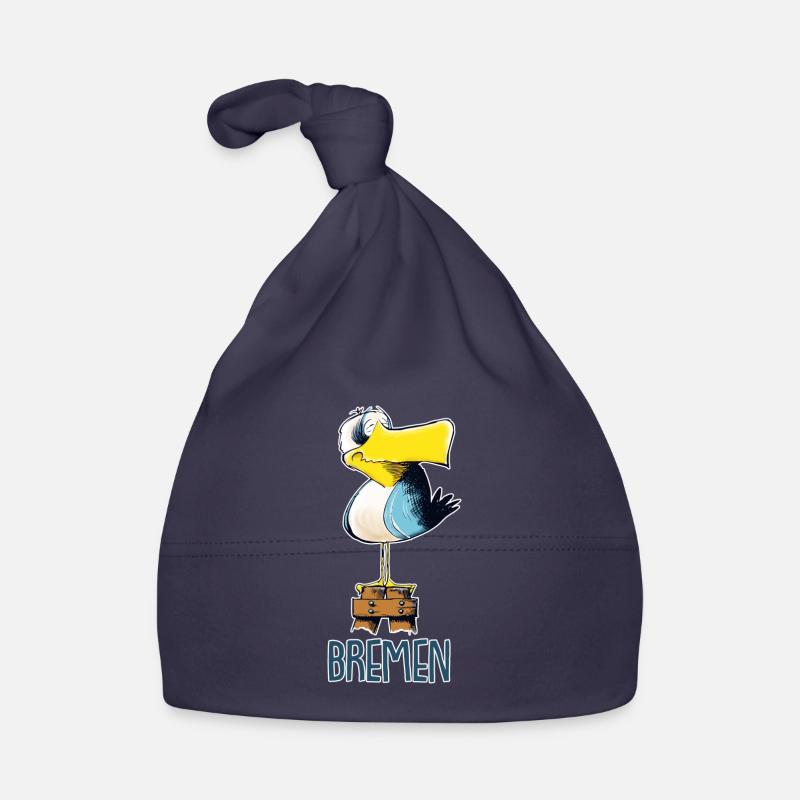 funny Moewe from Bremen Organic Baby Cap