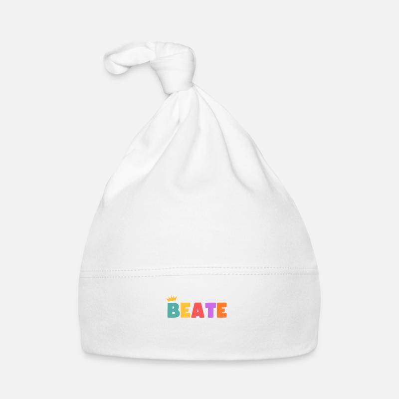 Beate! Personalisierbar Baby Bio-Mütze