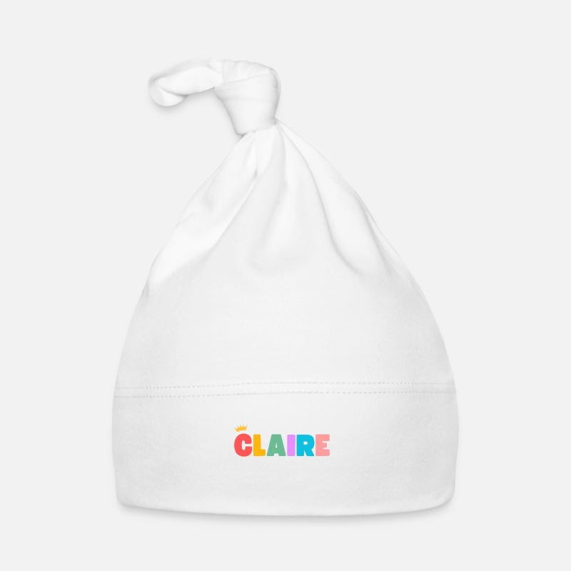 Claire ! Personnalisable Bonnet bio Bébé