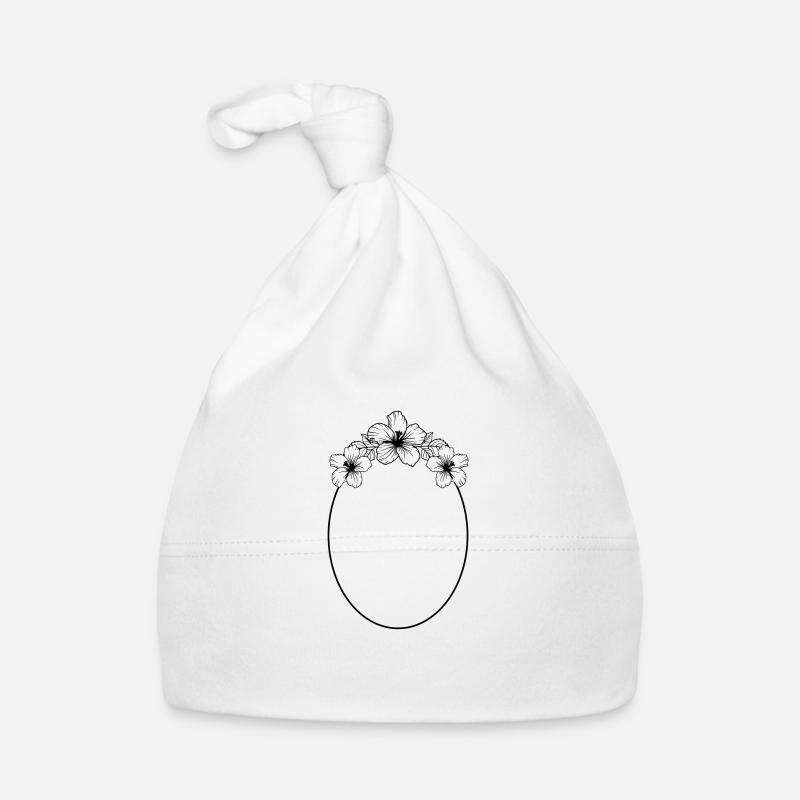 Hibiscus Boho Flower 3 Baby Bio-Mütze