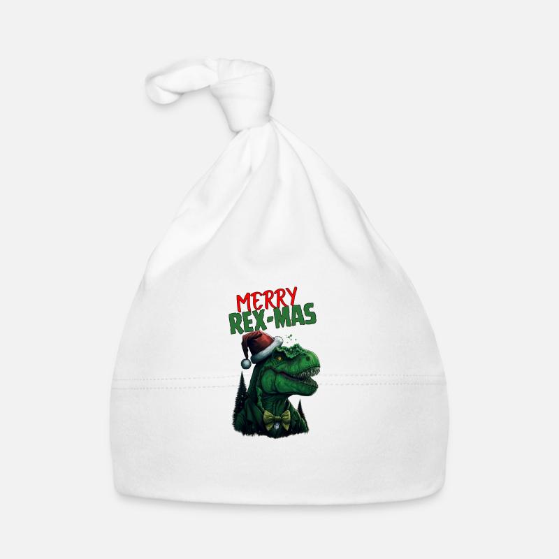 Merry Rex-Mas Organic Baby Cap