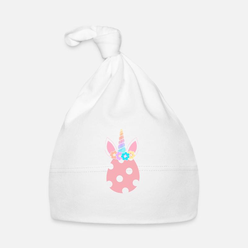 Easter Egg Unicorn Rainbow Organic Baby Cap