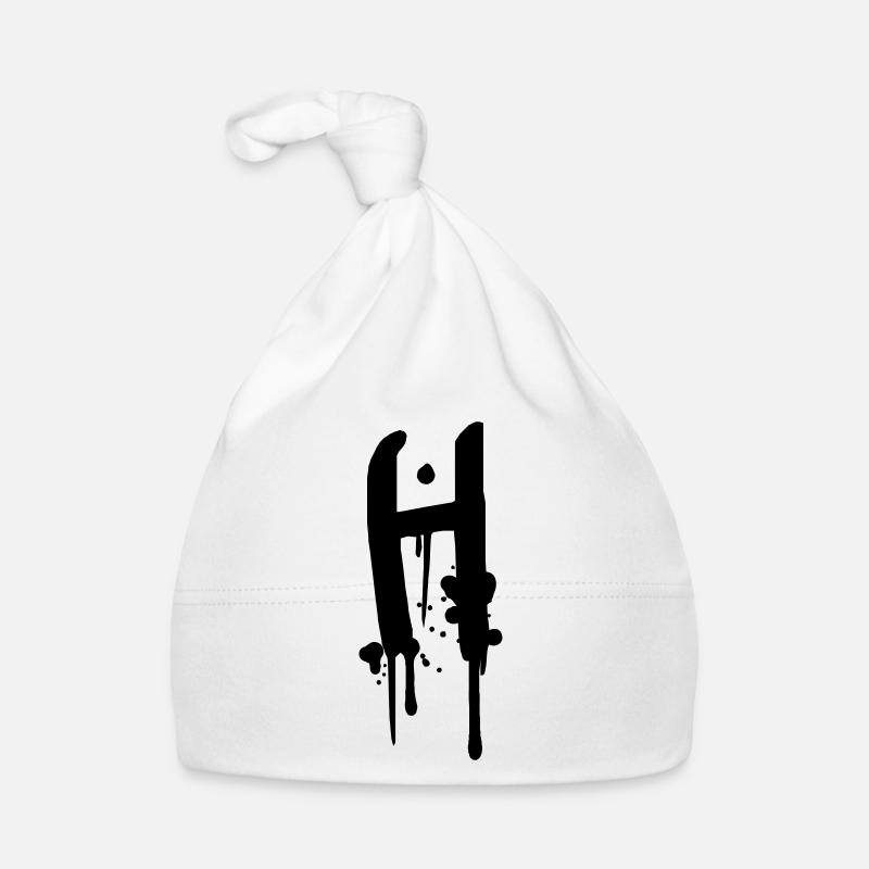 Graffiti H gouttes Farbklex spray Bonnet bio Bébé