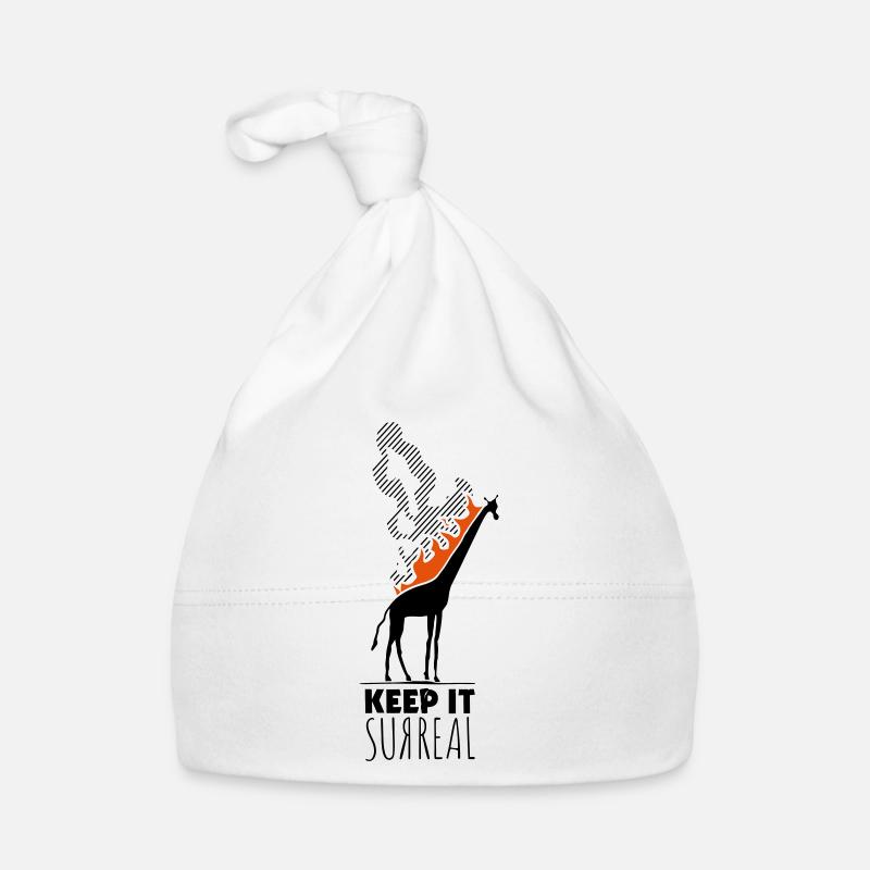 Keep It Surreal Giraffe Flames Organic Baby Cap