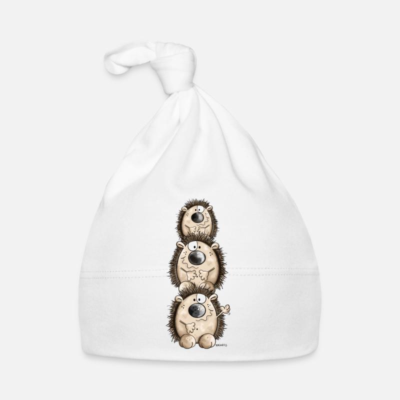 Dessin animé hérisson Bonnet bio Bébé