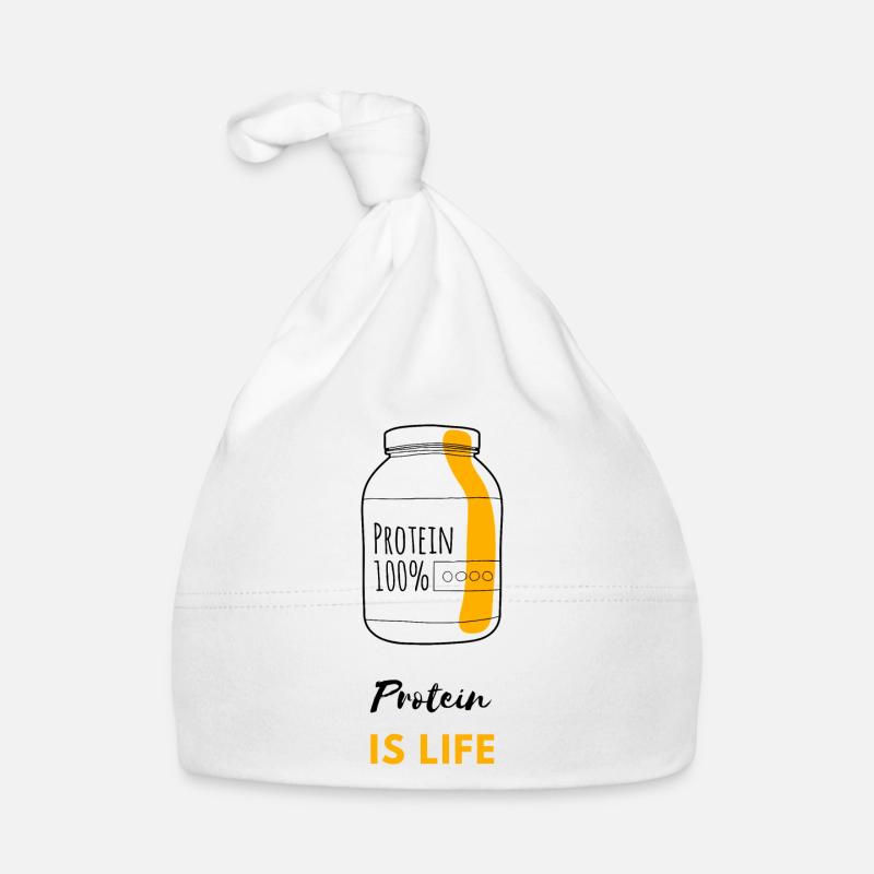 Protein is life Organic Baby Cap