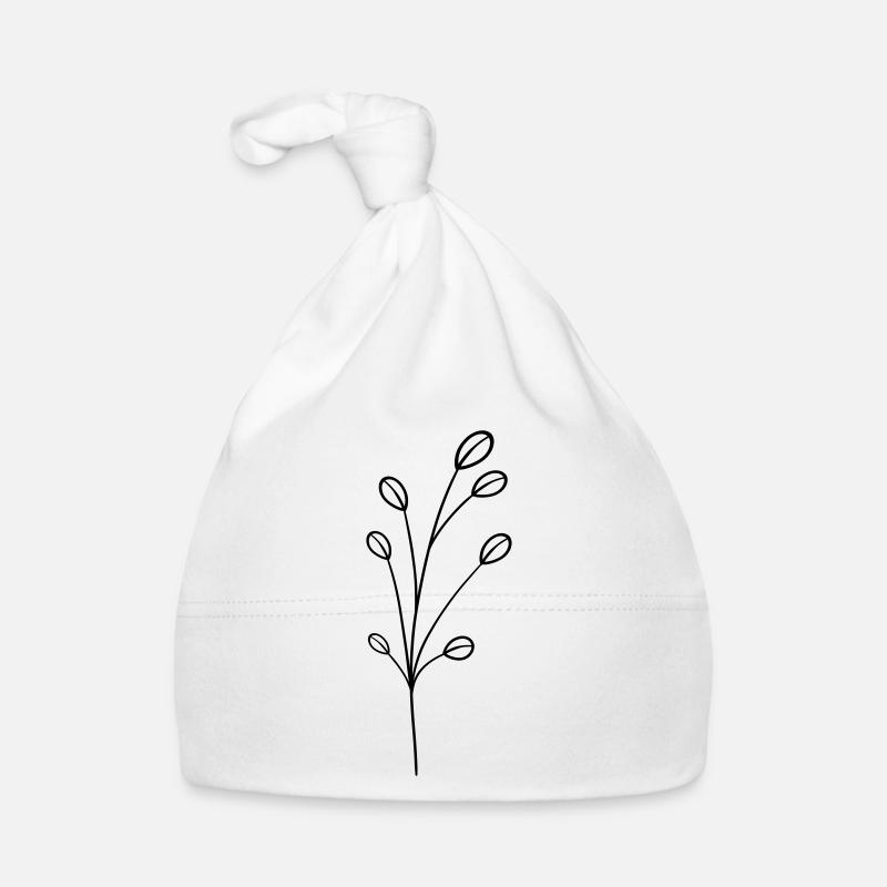 simple wildflower Organic Baby Cap