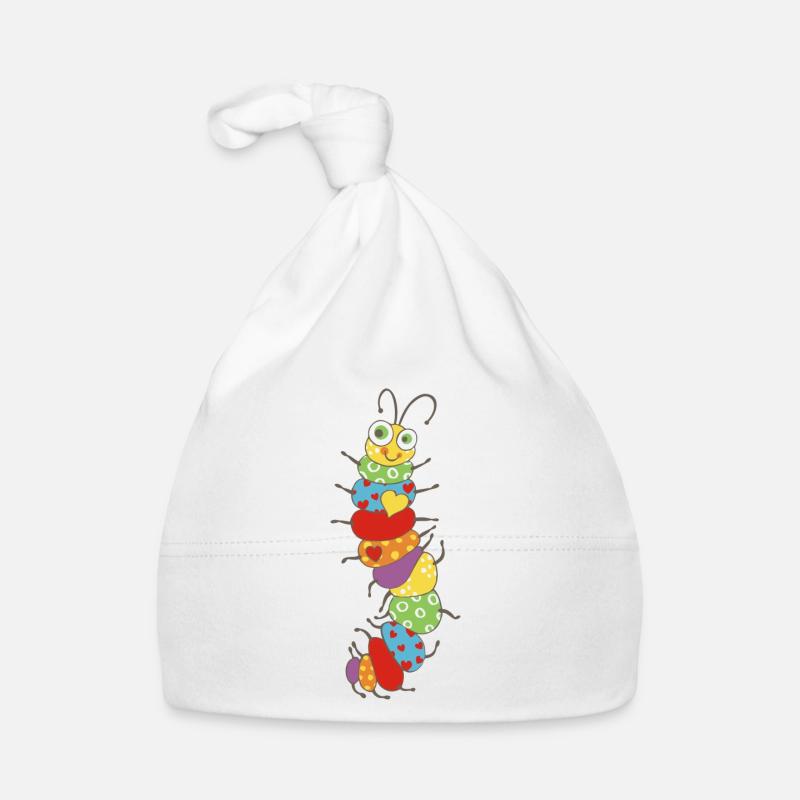 Jeu de la Petite Chenille Bonnet bio Bébé