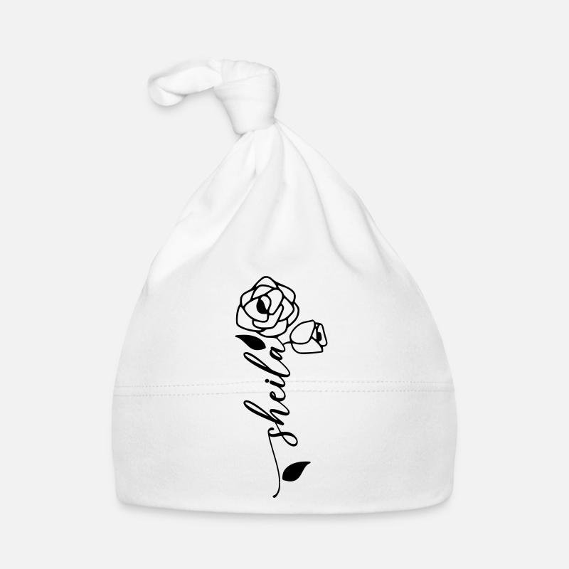 Sheila Nom Prénom Nom Fleur Bonnet bio Bébé