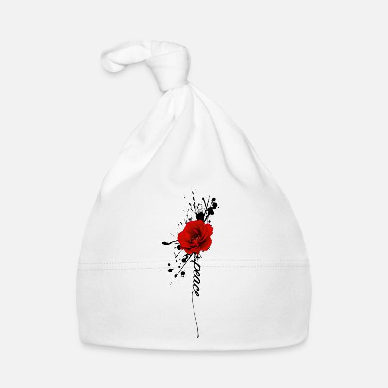 Style d’encre Peace & Rose Bonnet bio Bébé