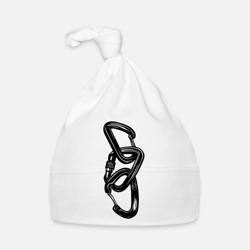 3 Karabiner – Klettern verbindet Baby Bio-Mütze