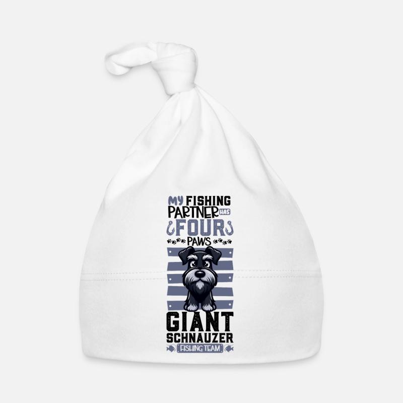 Pêche et schnauzer géant Bonnet bio Bébé