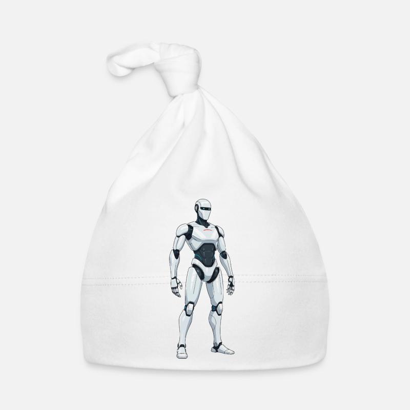 Robot de combat blanc de science-fiction Bonnet bio Bébé