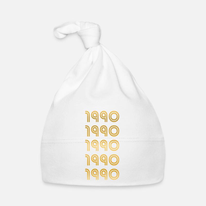 Gold 1990 Baby Bio-Mütze