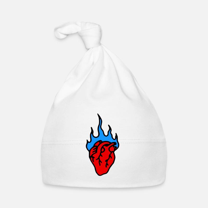 Heart Organic Baby Cap