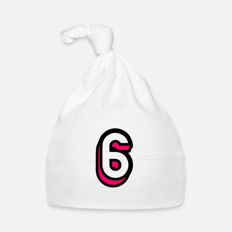 6. HAPPY BIRTHDAY. JOYEUX ANNIVERSAIRE. CHIFFRE Bonnet bio Bébé