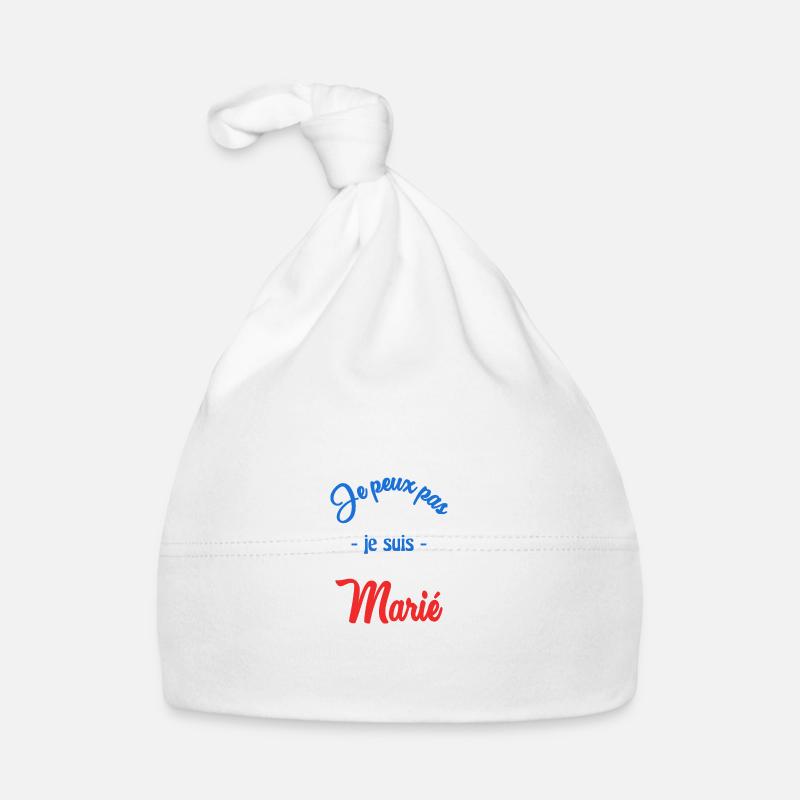 JE PEUX PAS. MARIE. FUTUR MARIE. EVJF. TEAM. TEAM Bonnet bio Bébé