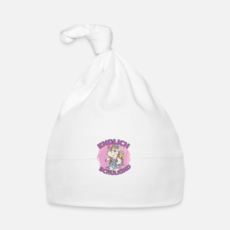 Endlich Schulkind Endlich Schulkind Geschenk Inspi Baby Bio-Mütze
