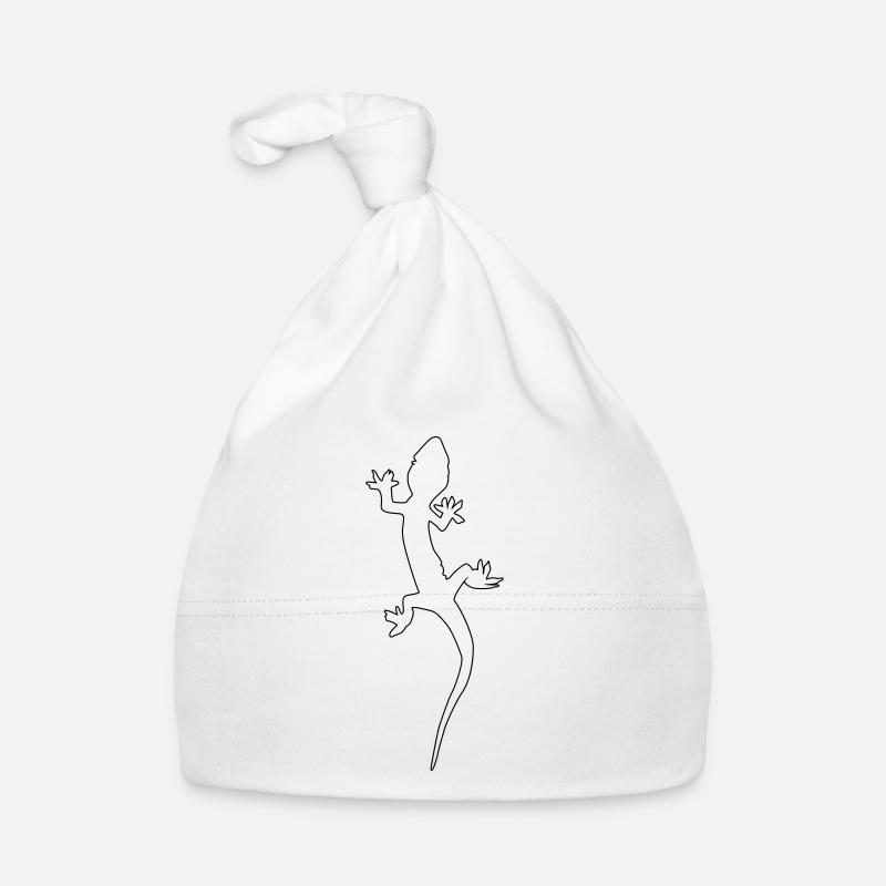 silhouette de lézard gecko Bonnet bio Bébé
