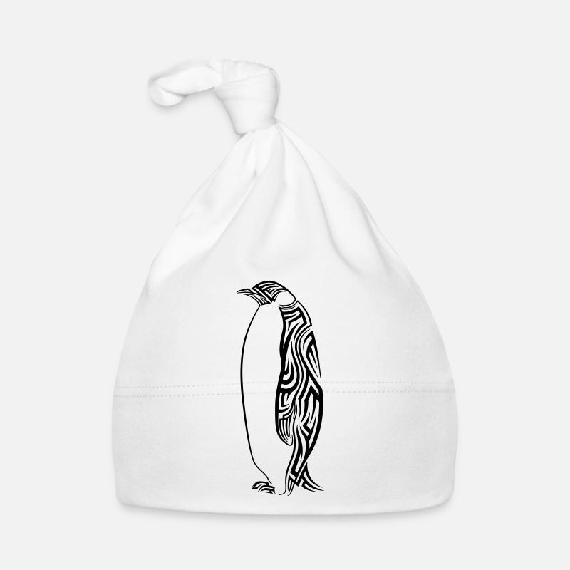 Tatouage tribal de pingouin Bonnet bio Bébé
