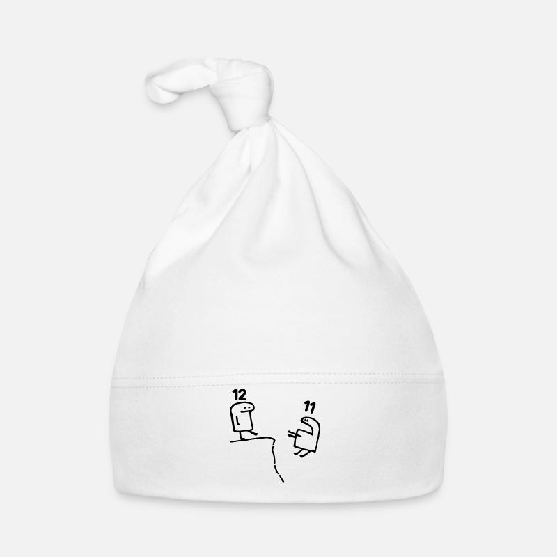 12 ans - Cadeau 12e Anniversaire Amusant 12 ans - Bonnet bio Bébé - blanc