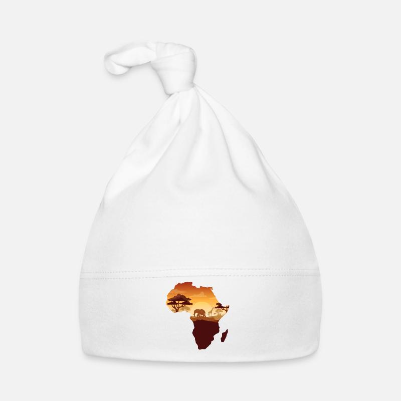 Afrika-Karte Baby Bio-Mütze