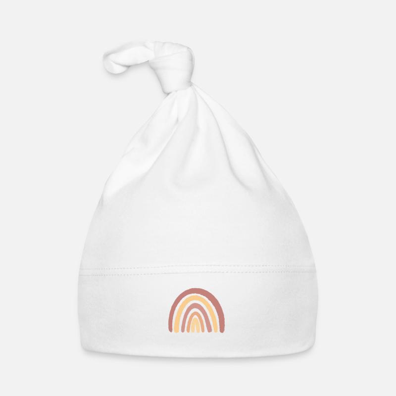 Boho Regenbogen Baby Bio-Mütze
