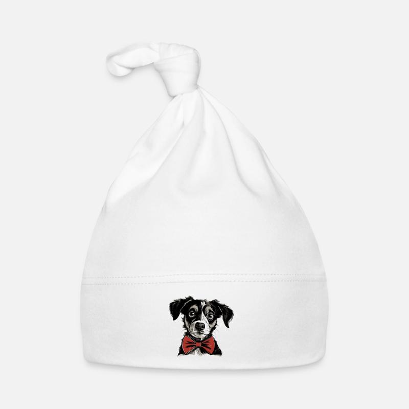 Niedlicher Hundewelpe Baby Bio-Mütze