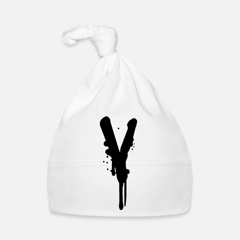 V Graffiti Tropfen Farbklex Spray Baby Bio-Mütze