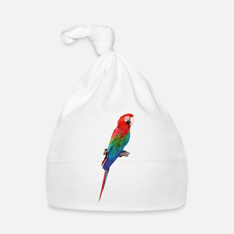 Green-winged macaw Organic Baby Cap