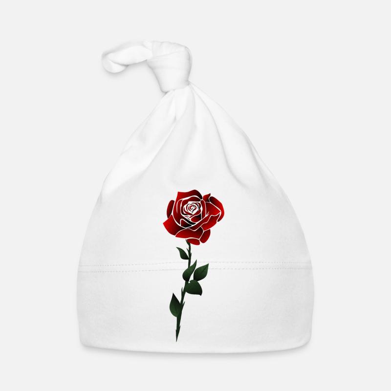 Fleur de roses Bonnet bio Bébé
