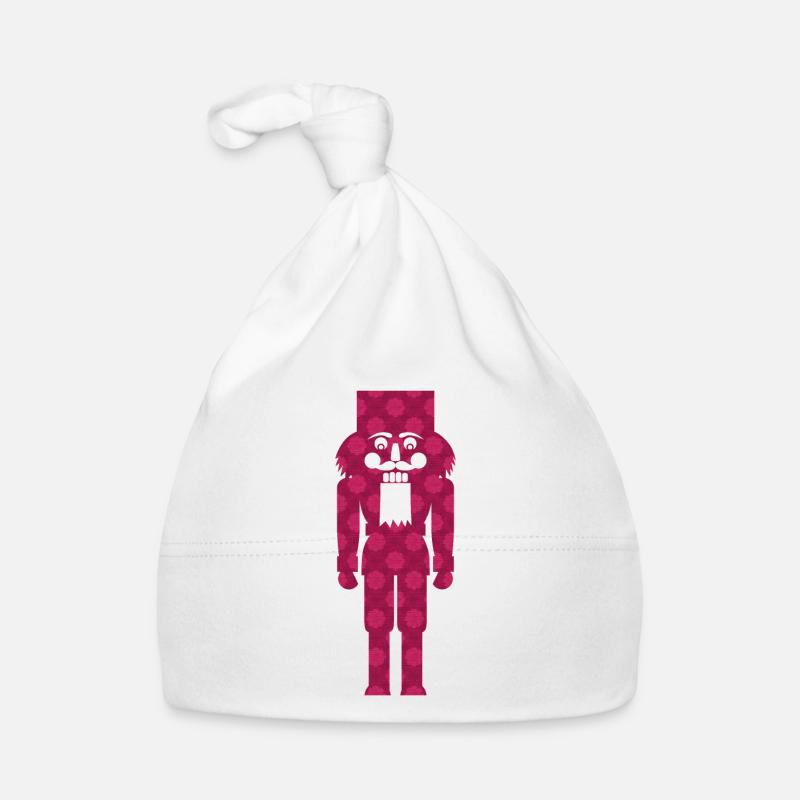 Nutcracker Christmas Decoration Texture Pattern Organic Baby Cap