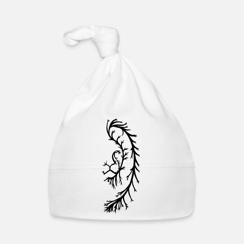 Löwe - Baby Bio-Mütze - Weiß