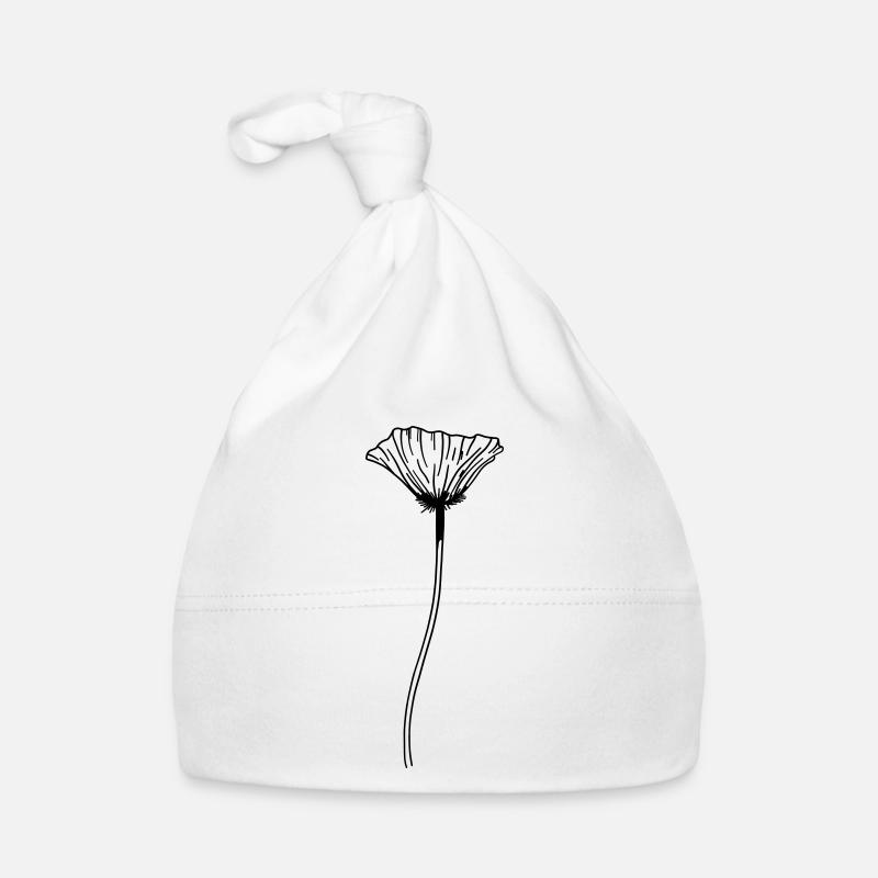 Fleur de pavot Bonnet bio Bébé