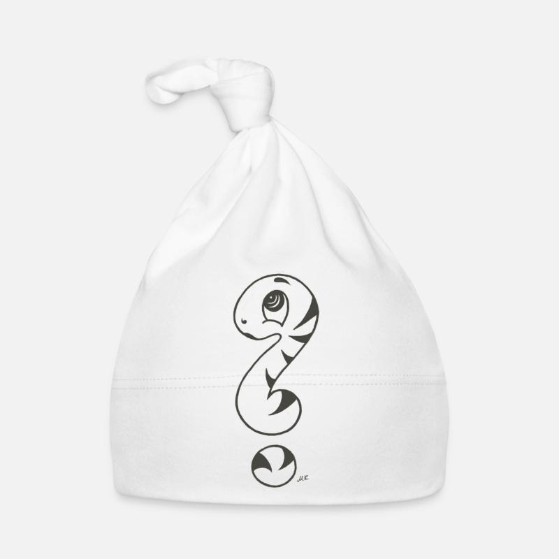 Question mark snake Organic Baby Cap