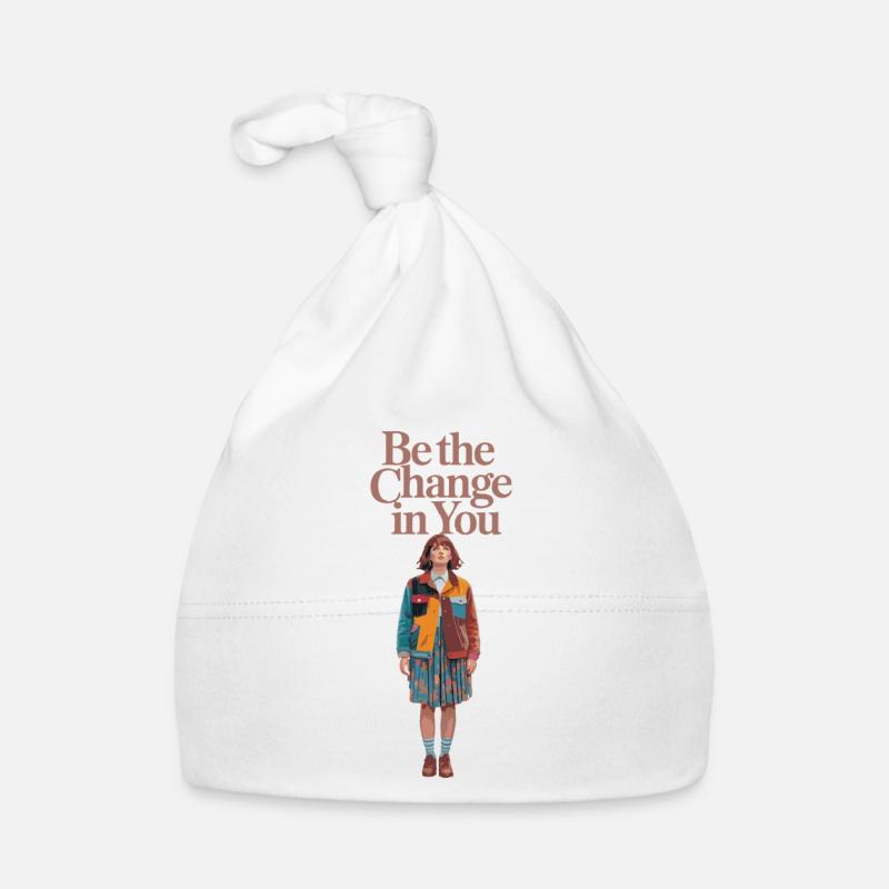 SEI DIE VERÄNDERUNG IN DIR Baby Bio-Mütze