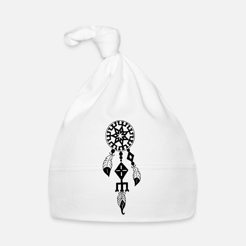 Schwarzer Traumfänger Baby Bio-Mütze
