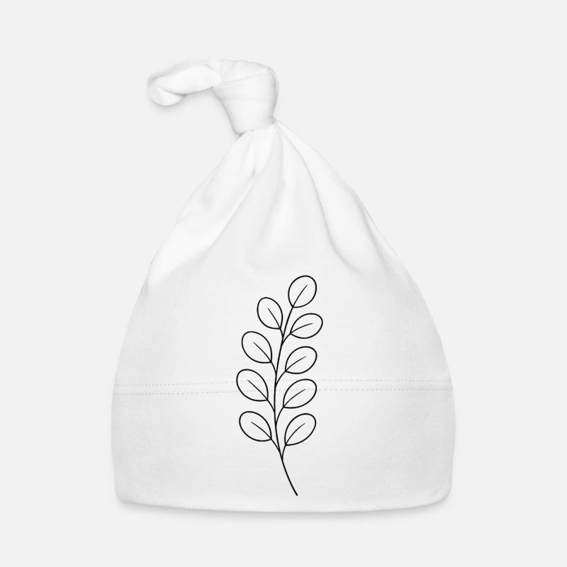 Conception des feuilles de branche de ligne Bonnet bio Bébé