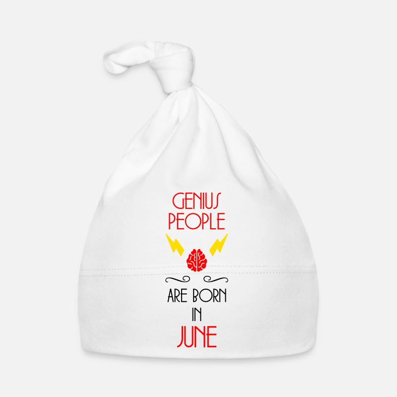 Genies Born in June - Birth Gift Organic Baby Cap
