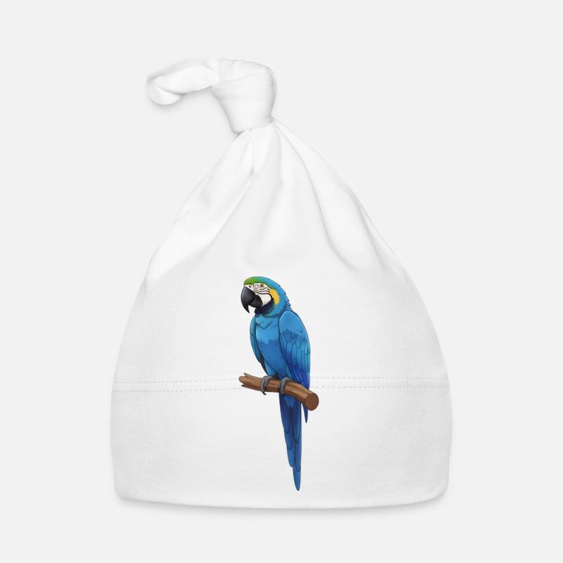 blue macaw Organic Baby Cap