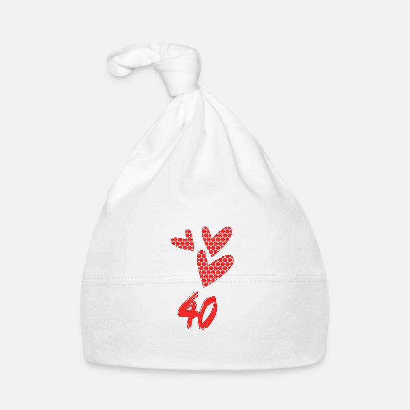 40. 40 ANS. 40e ANNIVERSAIRE. ANNIVERSAIRE 40 ANS. Bonnet bio Bébé