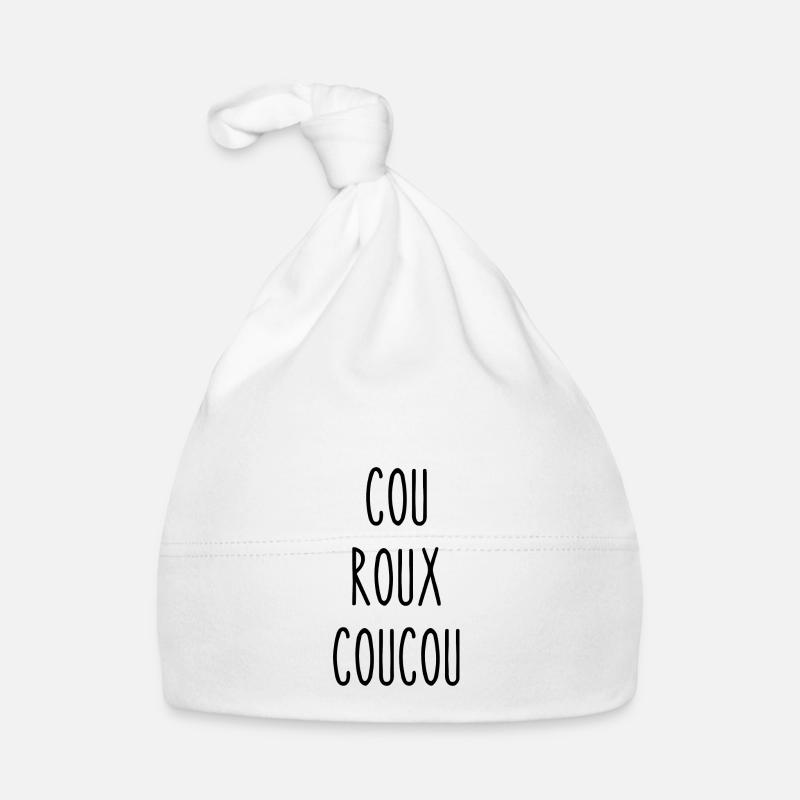 cou roux coucou Bonnet bio Bébé