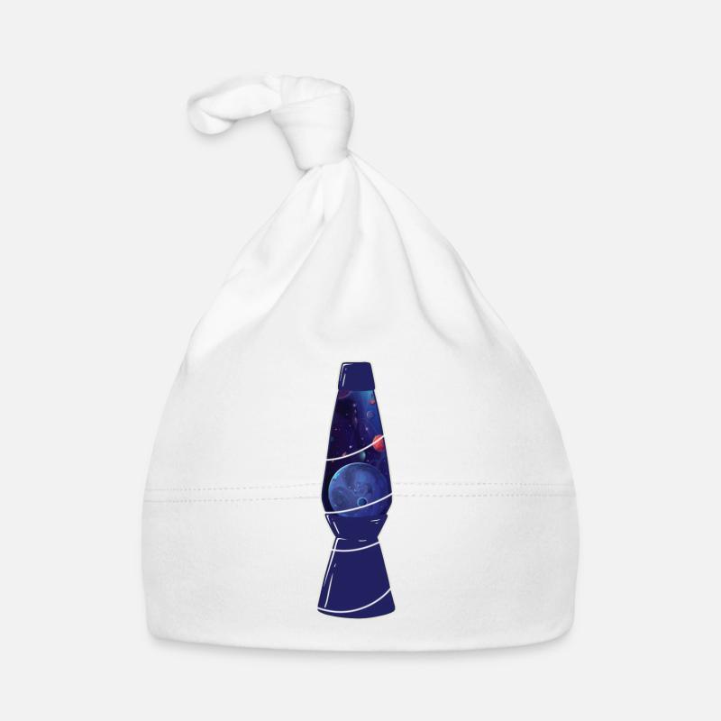Retro Space Chic : Planètes de lampe à lave Bonnet bio Bébé
